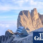 Santnerpass Hut in the Dolomites