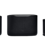 Three speakers in a row.